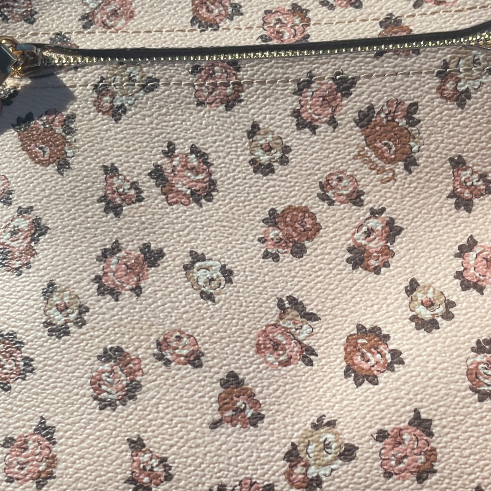 TODAY ONLY!!! Coach Mini Rowan Light Pink and Roses Crossbody Bag - Picture 5 of 10